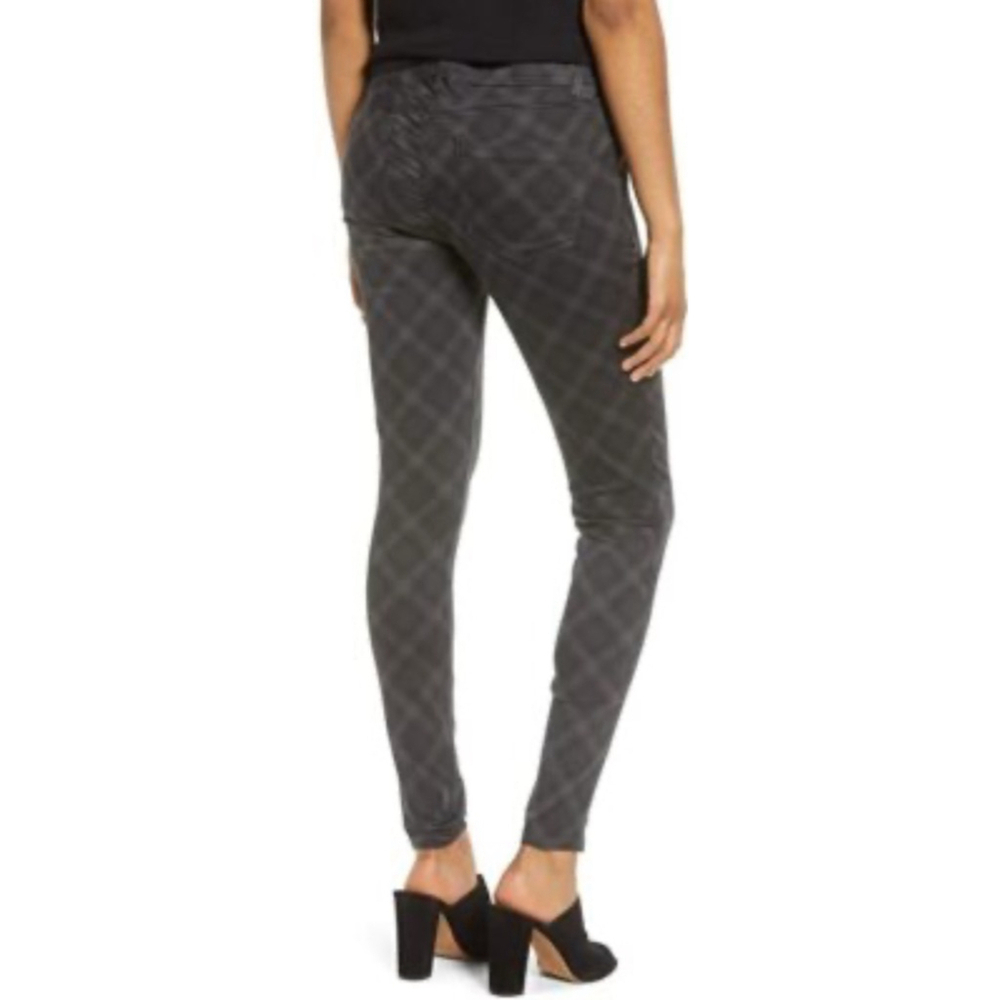 WIT & WISDOM Ab Solution Gray Plaid Skinny Jeans Size 6 - Picture 3 of 9